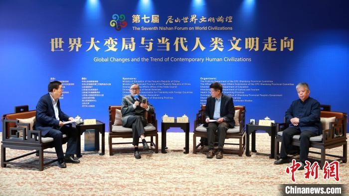 9月27日，第七屆尼山世界文明論壇首場高端對話舉行?！×籂?攝