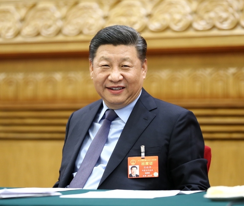 2019年3月10日，習(xí)近平總書記參加十三屆全國人大二次會議福建代表團(tuán)的審議。