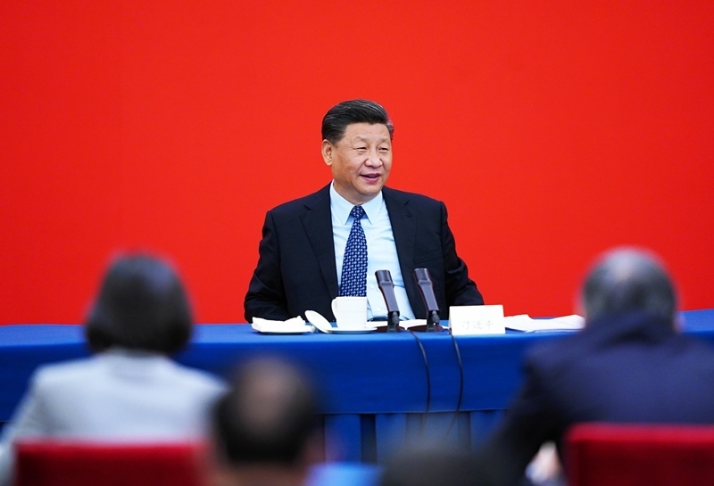 2020年5月23日上午，習(xí)近平總書記看望參加全國政協(xié)十三屆三次會議的經(jīng)濟界委員，并參加聯(lián)組會，聽取意見和建議。
