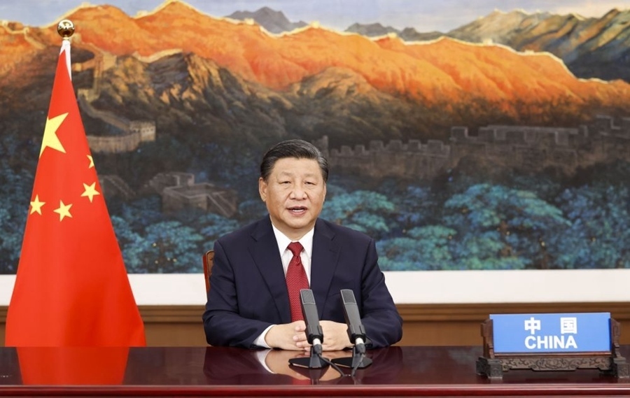 2021年9月21日，國(guó)家主席習(xí)近平在北京以視頻方式出席第七十六屆聯(lián)合國(guó)大會(huì)一般性辯論并發(fā)表題為《堅(jiān)定信心 共克時(shí)艱 共建更加美好的世界》的重要講話。