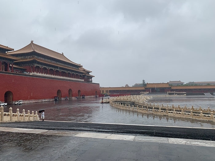 雨中故宮。人民網(wǎng)記者劉微 攝