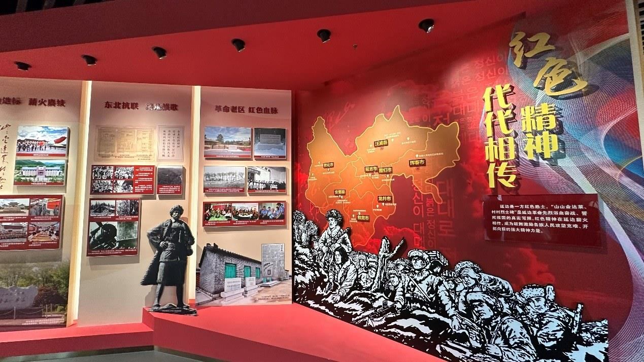 《千秋正氣-朝鮮族革命斗爭(zhēng)史陳列》展廳。人民網(wǎng)記者 金洪花攝