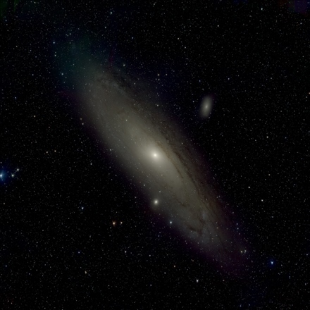 墨子巡天望遠(yuǎn)鏡首光獲取的仙女座星系圖片。（中國(guó)科學(xué)技術(shù)大學(xué)供圖）