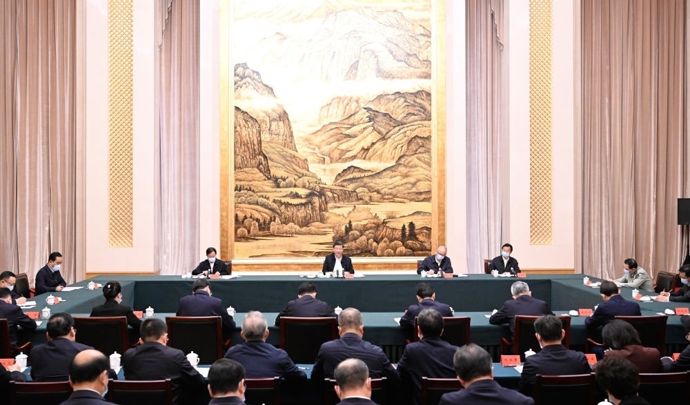  2023年5月17日上午，習(xí)近平在西安聽取陜西省委和省政府工作匯報并發(fā)表重要講話。
