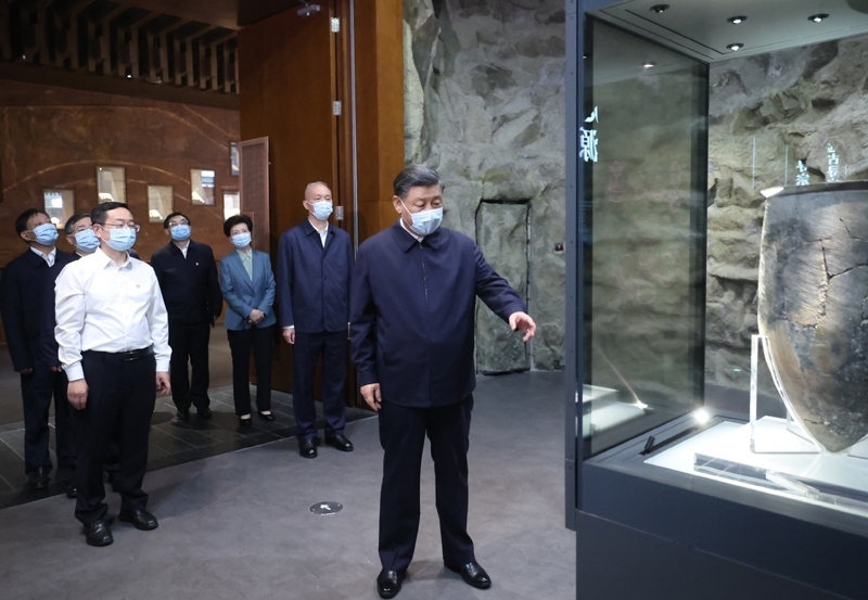 2023年6月2日，習近平來到中國歷史研究院內的中國考古博物館調研。