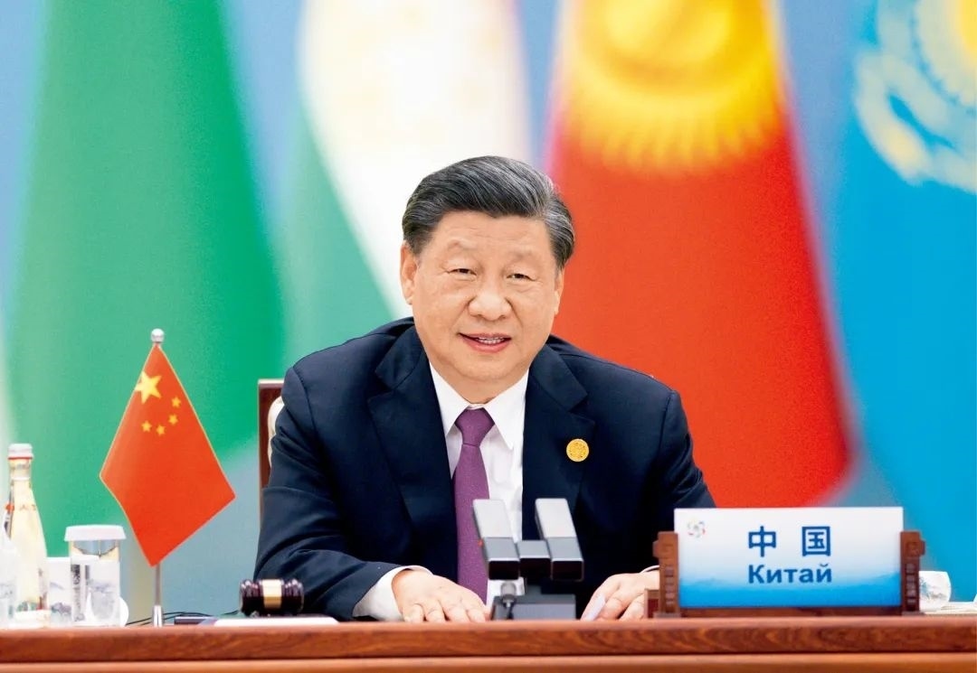 2023年5月19日上午，國家主席習近平在陜西省西安市主持首屆中國—中亞峰會并發(fā)表題為《攜手建設守望相助、共同發(fā)展、普遍安全、世代友好的中國—中亞命運共同體》的主旨講話。圖/ 新華社記者 黃敬文 攝