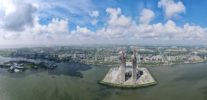 這是9月6日拍攝的中國(guó)（上海）自由貿(mào)易試驗(yàn)區(qū)臨港新片區(qū)。