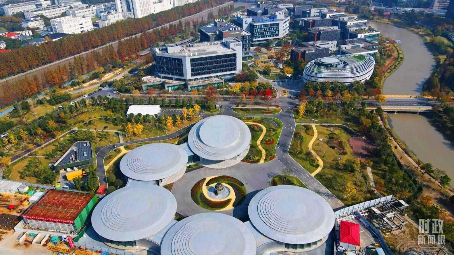 △張江科學(xué)城未來(lái)公園。（總臺(tái)央視記者范凱拍攝）