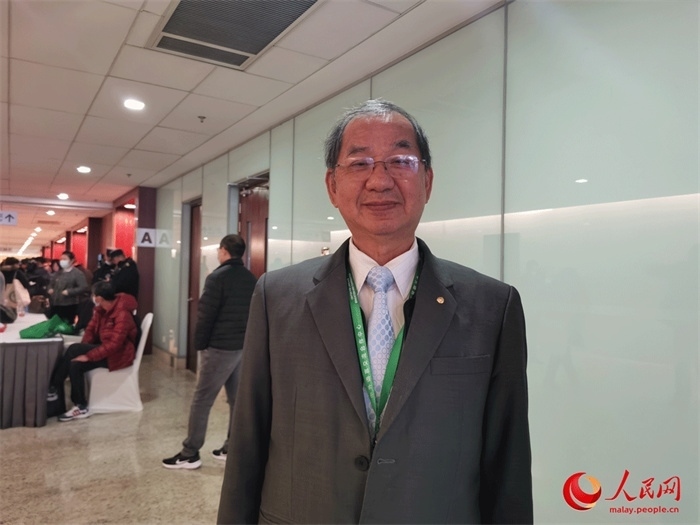 2.馬來西亞漢文化中心主席吳恒燦在北京出席世界中文大會(huì)。人民網(wǎng) 楊春燕攝