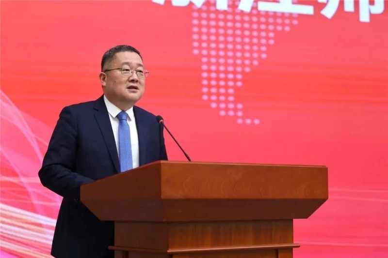浙江師范大學(xué)黨委書記鄭孟狀致辭。主辦方供圖
