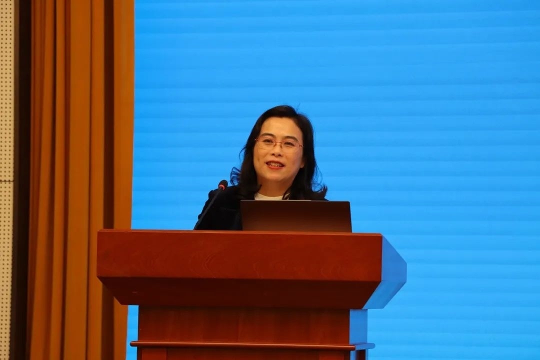 浙江師范大學(xué)副校長(zhǎng)張建珍致辭。主辦方供圖