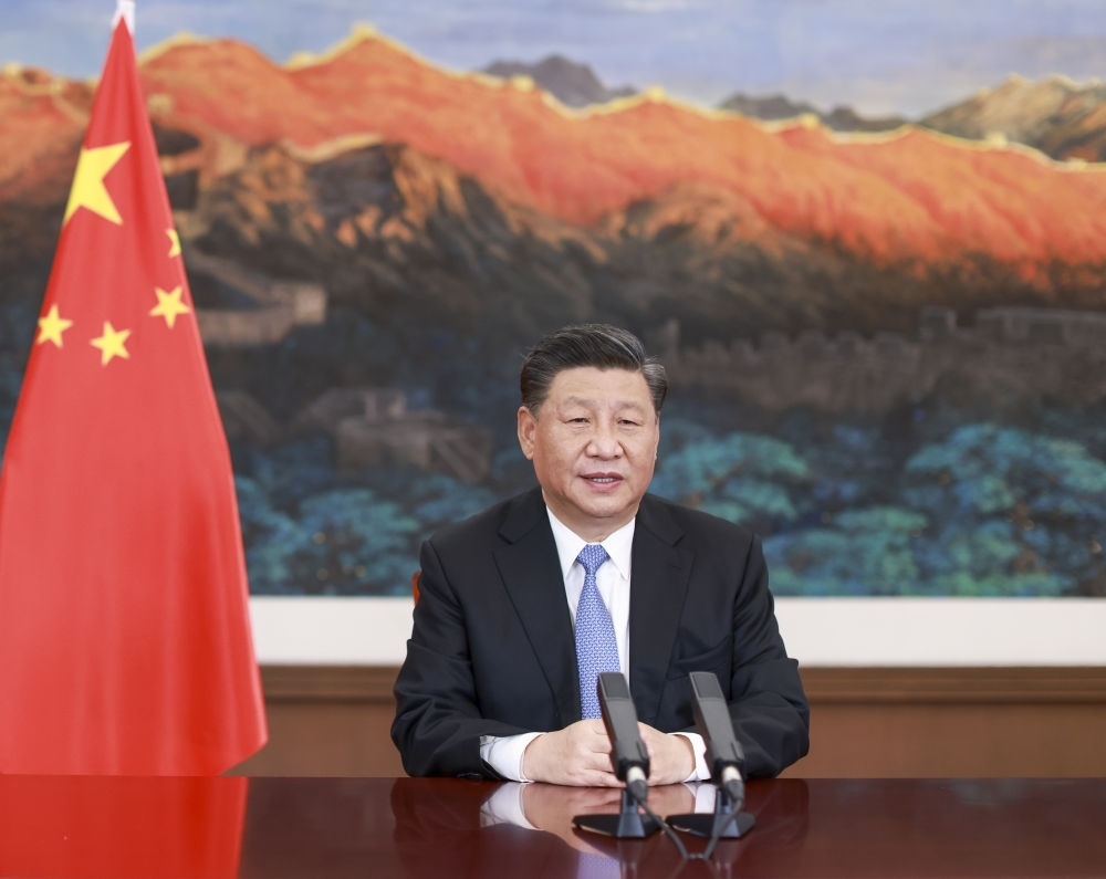 2020年11月27日，習(xí)近平在第十七屆中國(guó)－東盟博覽會(huì)和中國(guó)－東盟商務(wù)與投資峰會(huì)開(kāi)幕式上致辭。