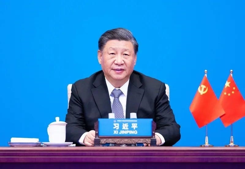 3月15日，習近平總書記在北京出席中國共產(chǎn)黨與世界政黨高層對話會并發(fā)表題為《攜手同行現(xiàn)代化之路》的主旨講話。