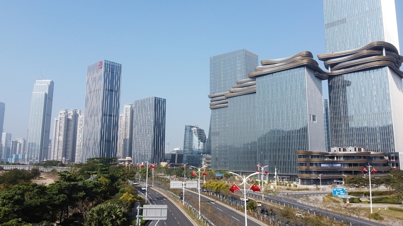 2024年1月1日，廣東珠海，橫琴粵澳深度合作區(qū)樓群。