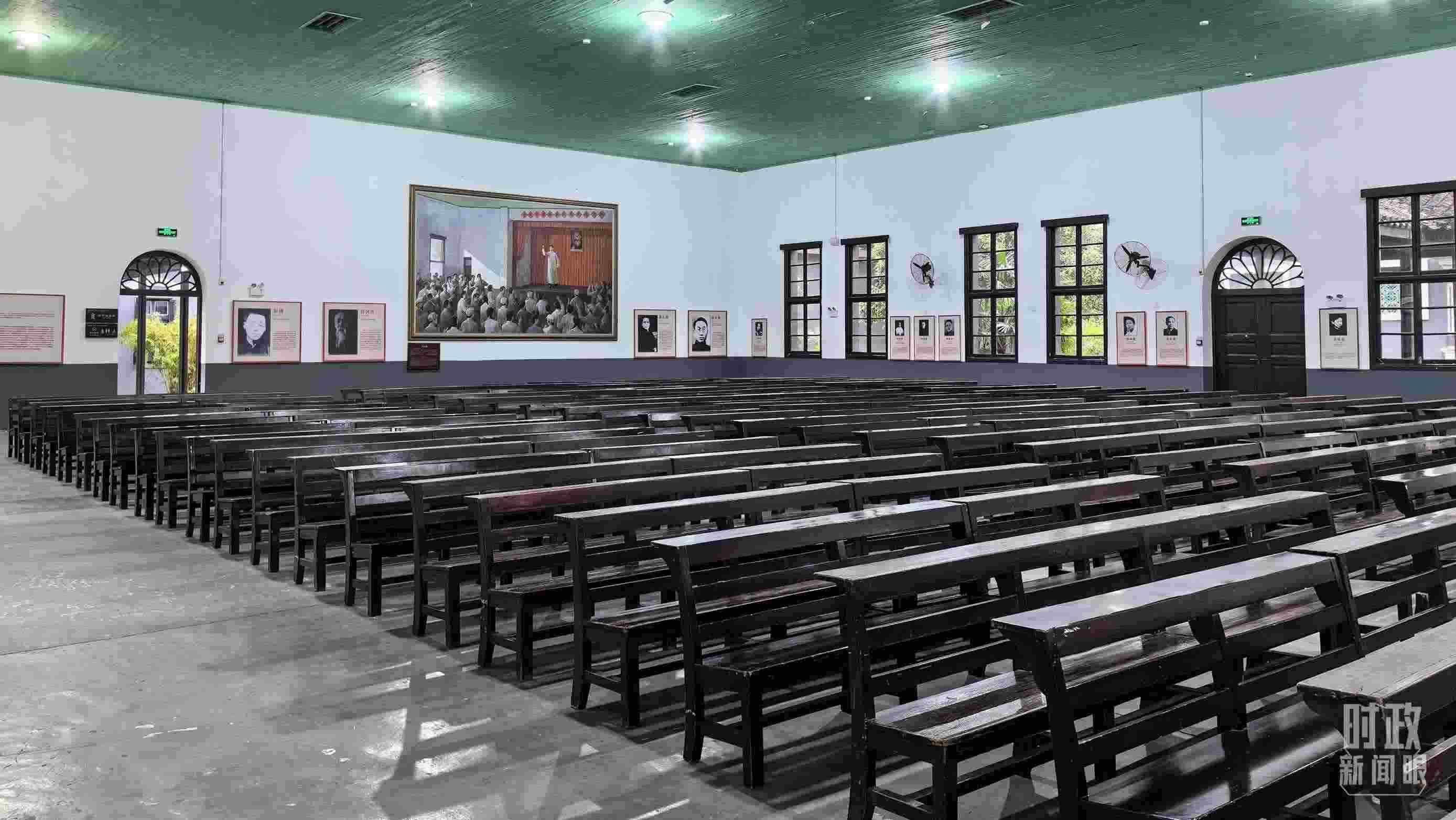 △湖南第一師范學(xué)院（城南書院校區(qū)）大禮堂。（總臺(tái)央視記者趙化拍攝）