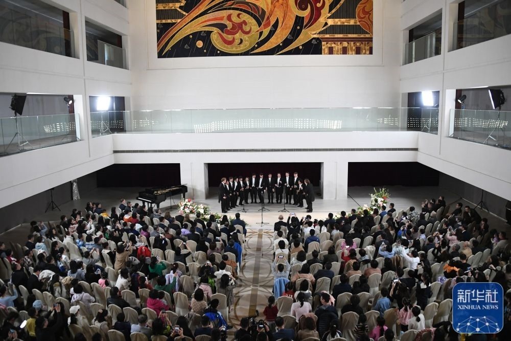 3月21日拍攝的“春暖·金融街韻律專場音樂會(huì)”現(xiàn)場。新華社記者 任超 攝