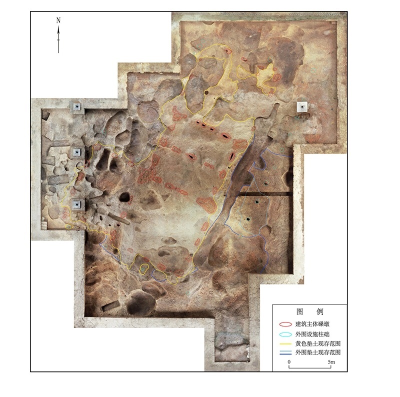 屈家?guī)X文化大型建筑F38正射影像。中國(guó)文物報(bào)社供圖