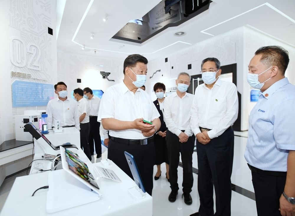 2020年8月19日下午，習(xí)近平總書記在安徽省合肥市參觀安徽創(chuàng)新館，了解安徽省科技創(chuàng)新和新興產(chǎn)業(yè)發(fā)展情況。