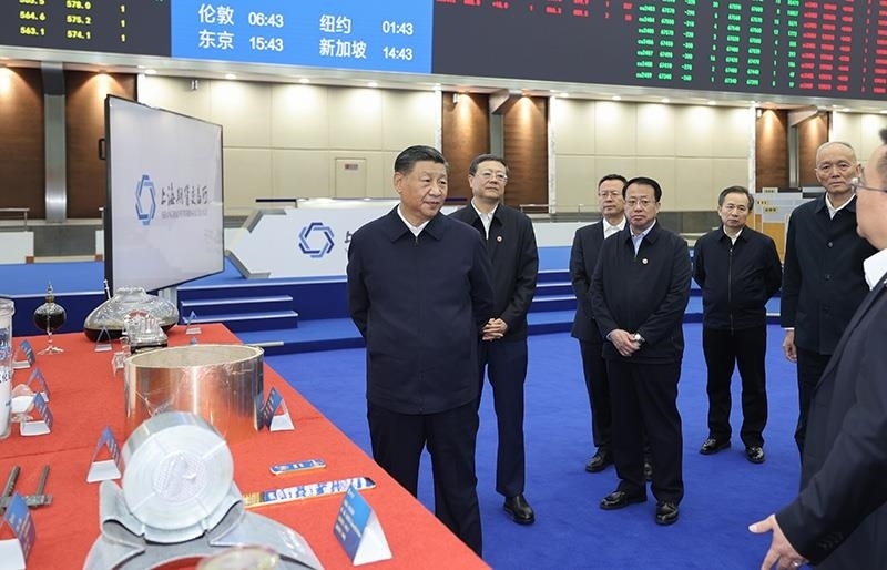 △2023年11月28日，習近平總書記在上海期貨交易所考察。