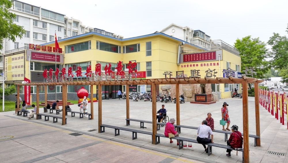 6月20日拍攝的長(zhǎng)城花園社區(qū)一角（無(wú)人機(jī)照片）。