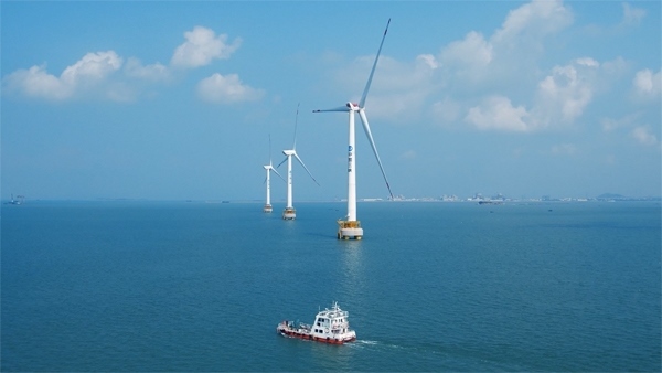 福建興化灣海上風(fēng)電場(chǎng)。受訪者供圖