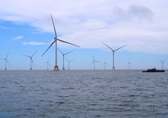 2024年6月19日拍攝的三峽集團(tuán)漳浦二期海上風(fēng)電項目。新華社記者 林善傳 攝
