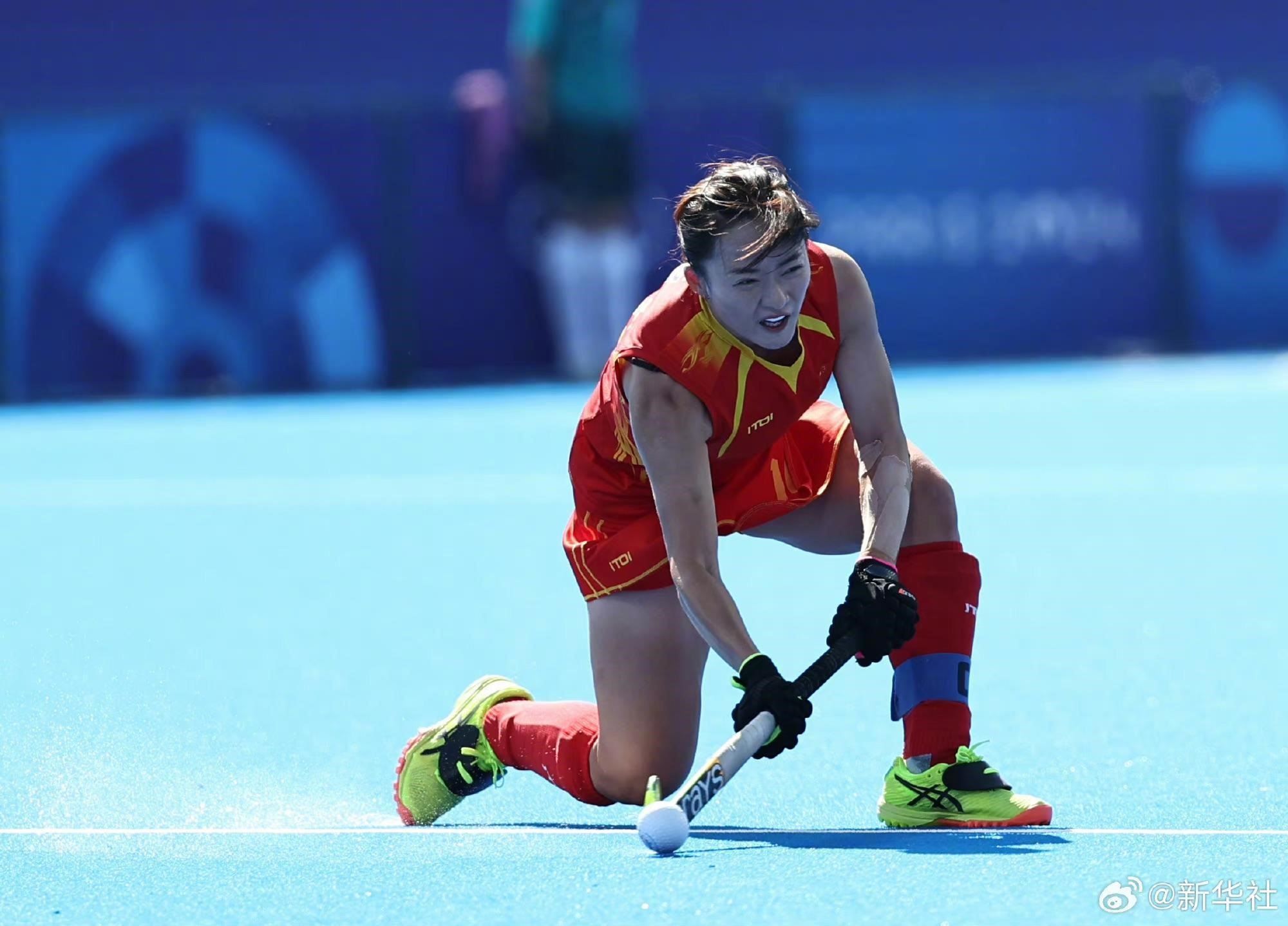 巴黎奧運會上，中國女子曲棍球隊在賽場揮灑汗水