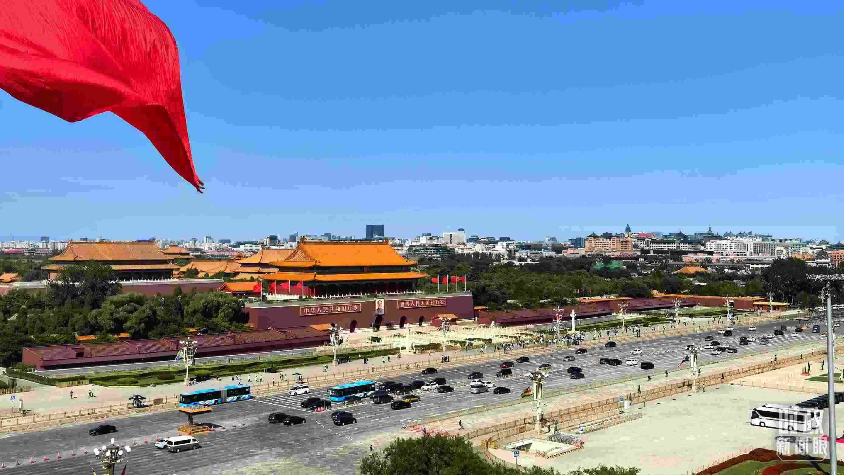 △9月2日，北京晴空萬里。（總臺央視記者張垚拍攝）
