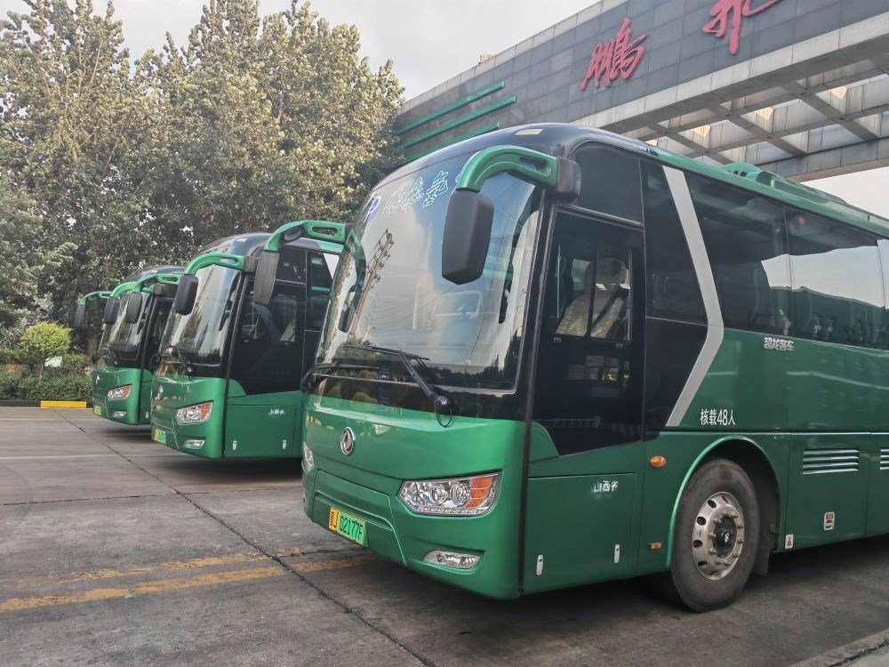 2024年9月4日拍攝的鵬飛集團(tuán)的氫能大巴車(chē)。新華社記者 王勁玉 攝