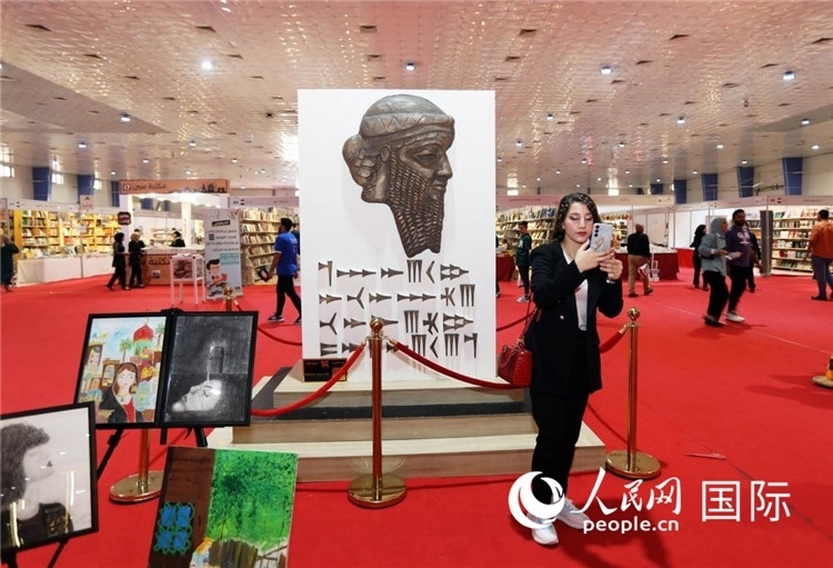 展廳一角。人民網(wǎng)中東中心分社奧馬爾·哈利勒攝