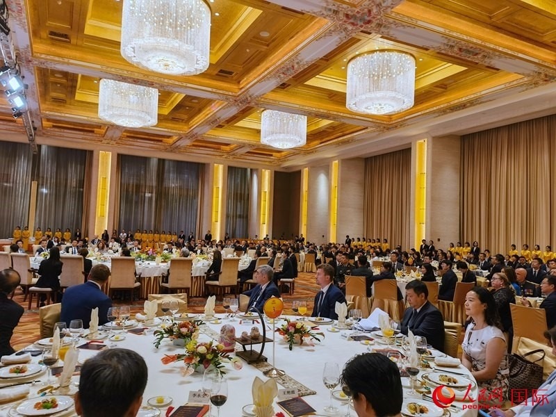 慶祝中俄建交75周年招待會(huì)在京舉行。人民網(wǎng)記者 李明琪攝