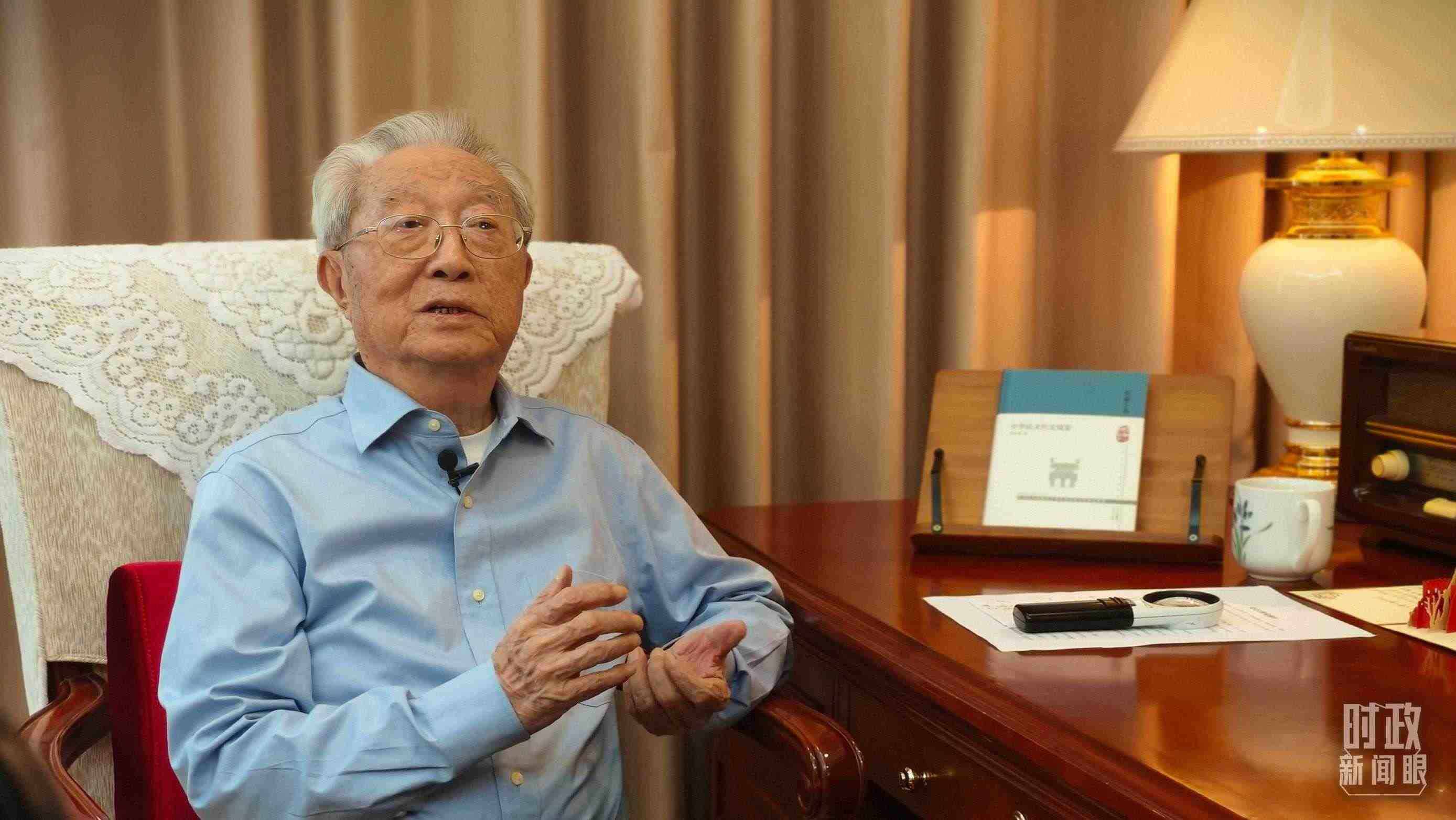 “人民教育家”國家榮譽(yù)稱號獲得者張晉藩。（總臺央視記者李立拍攝）