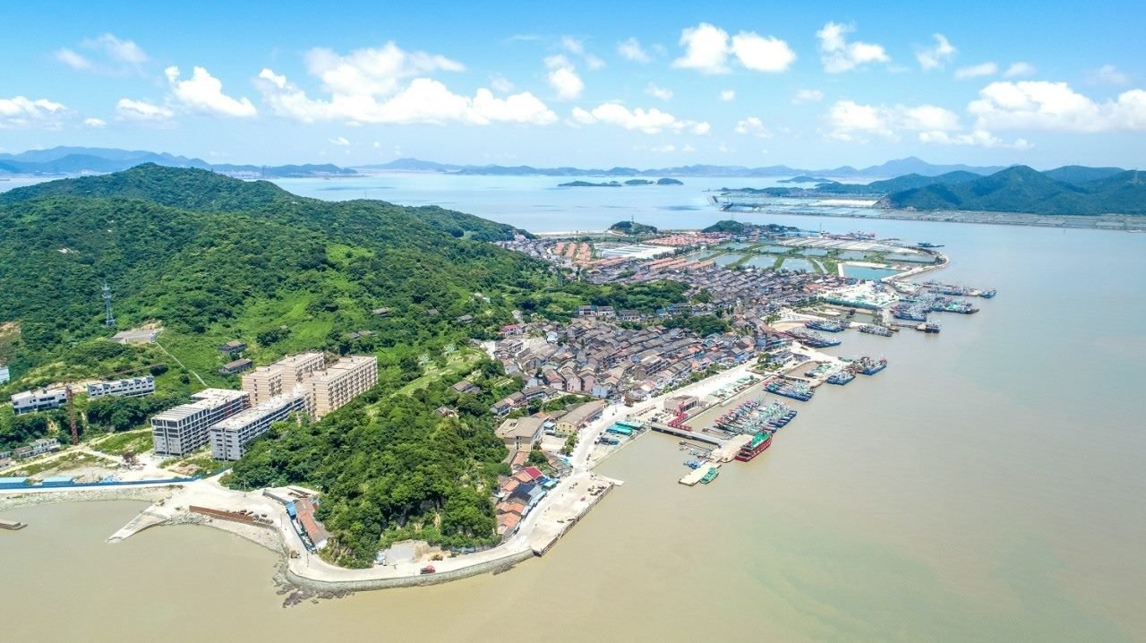 航拍視角看今日螞蟻島。螞蟻島管委會(huì)供圖
