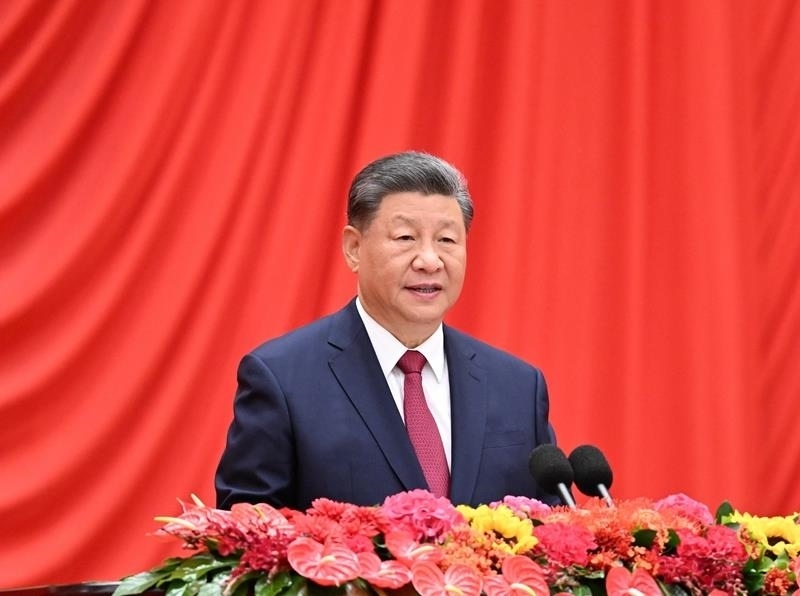 △2024年9月30日，慶祝中華人民共和國成立75周年招待會在北京人民大會堂隆重舉行。習(xí)近平總書記出席招待會并發(fā)表重要講話。