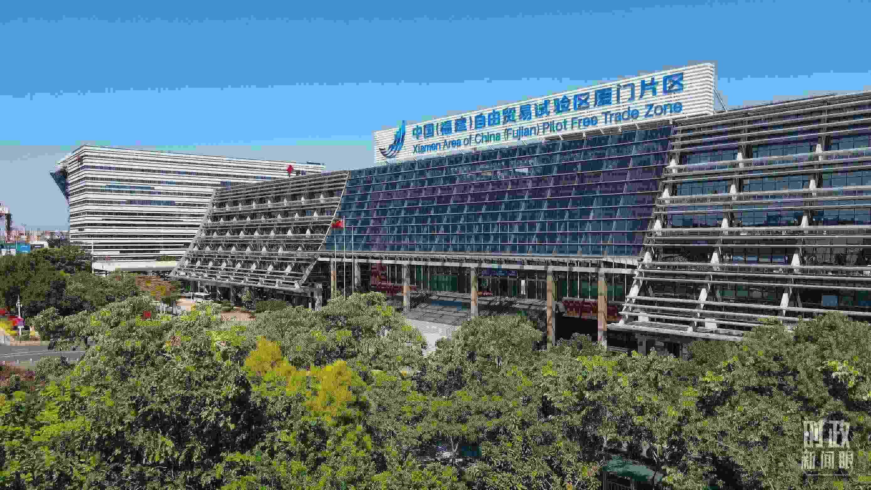 △中國（福建）自由貿(mào)易試驗區(qū)廈門片區(qū)。（總臺記者鄭皓拍攝）