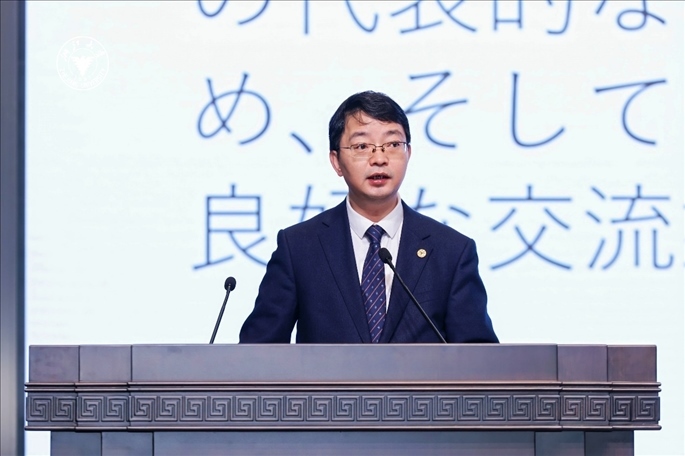 浙江大學(xué)副校長周江洪致辭。浙江大學(xué)供圖