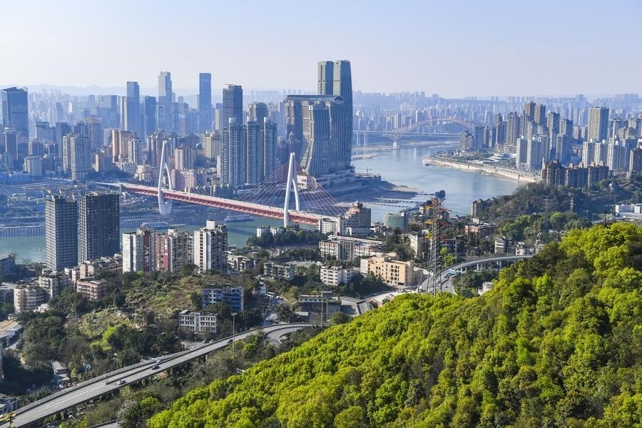 這是2024年3月25日拍攝的重慶城市景象。新華社記者 王全超 攝