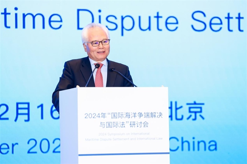 華陽海洋研究中心理事長、中國南海研究院學術委員會主席吳士存在開幕式致歡迎辭。華陽海洋研究中心供圖