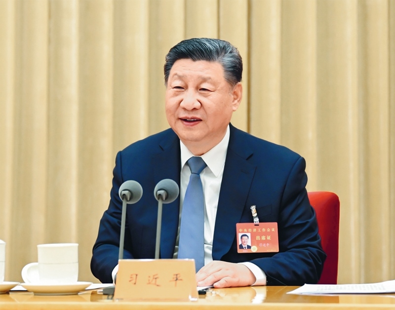 2024年12月11日至12日，中央經(jīng)濟工作會議在北京舉行。中共中央總書記、國家主席、中央軍委主席習近平出席會議并發(fā)表重要講話。 新華社記者 謝環(huán)馳/攝