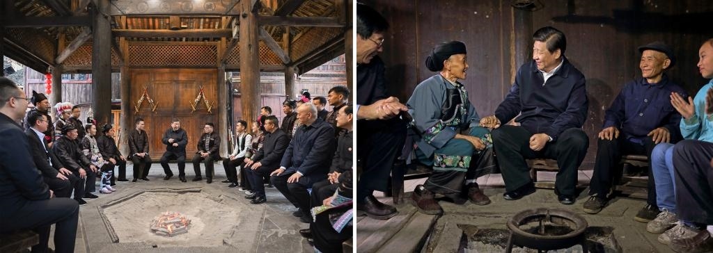 左圖由新華社記者謝環(huán)馳拍攝；右圖由新華社記者蘭紅光拍攝。